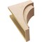 Ekena Millwork 9"W x 18"D x 27"H Classic Rivera Rough Cedar Woodgrain TimberThane Corbel, Primed Tan CORUR09X18X27RIVRCPR - alternate 4